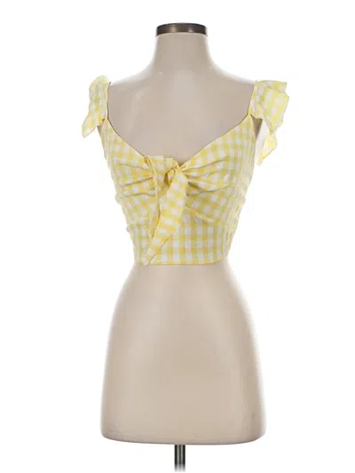 Pre-owned Sndys Sleeveless Blouse In Yellow