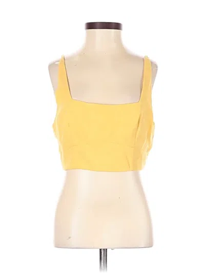 Sndys Sleeveless Top Yellow Sweetheart Neckline Tops