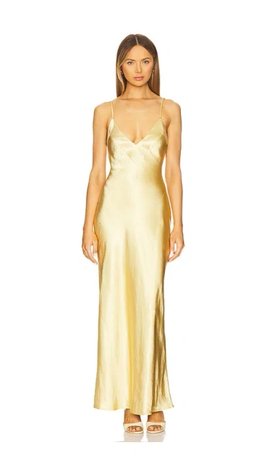 Sndys Spain Maxi Dress In Gold