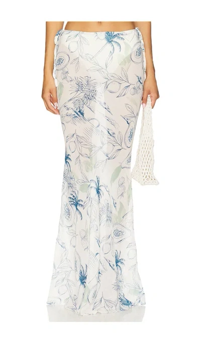 Sndys St. Ives Maxi Skirt In Blue