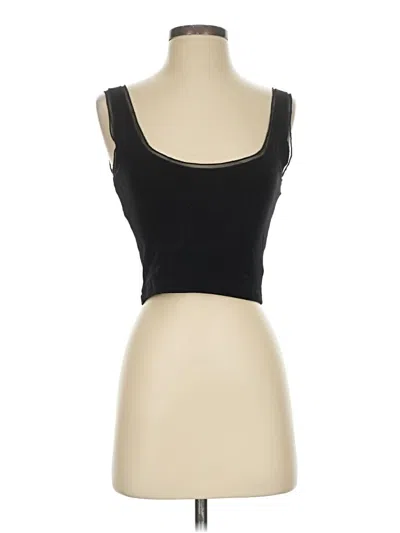 Pre-owned Sndys Tank Top Black Strapless Neckline Tops