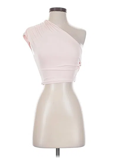 Pre-owned Sndys Tank Top Pink One Shoulder Neckline Tops
