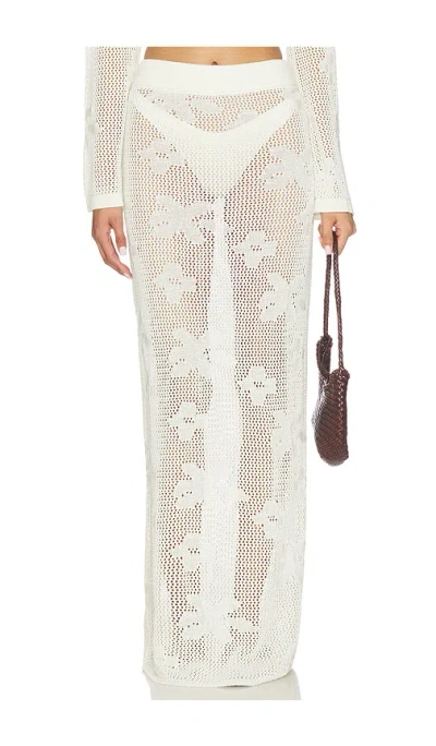 Sndys Terra Maxi Skirt In White