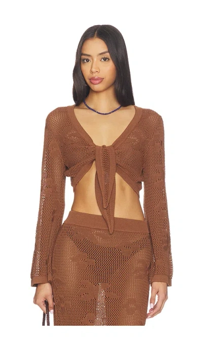 Sndys Terra Reversible Top In Brown