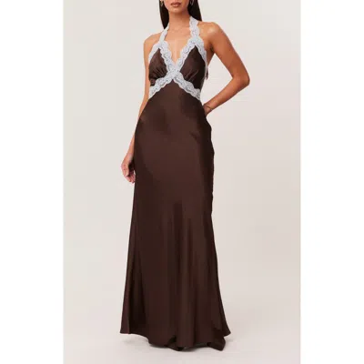 Sndys Tonya 2.0 Maxi Slipdress In Brown