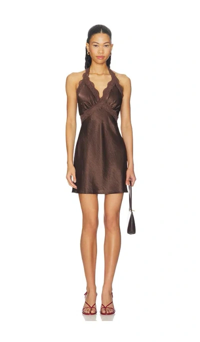 Sndys Tonya 2.0 Mini Dress In Brown