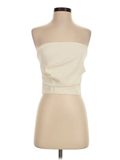 Pre-owned Sndys Tube Top Ivory Strapless Neckline Tops