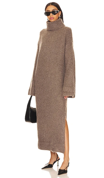 Sndys Willow Sweater Dress In Ash Grey