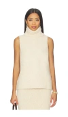 Sndys Winnie Sleevless Knit Top In White