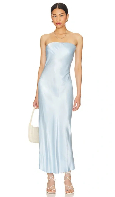 Sndys X Revolve Angel Strapless Midi Dress In Baby Blue