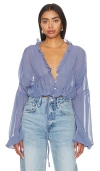 Sndys X Revolve Bali Top In Blue