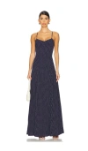 Sndys X Revolve Cassia Maxi Dress In 네이비