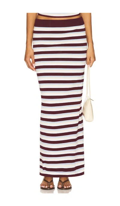 Sndys X Revolve Charleston Maxi Skirt In Brown