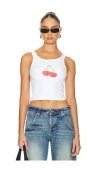 Sndys X Revolve Cherry Tank Top In White