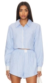 Sndys X Revolve Darian Stripe Top In Blue & White