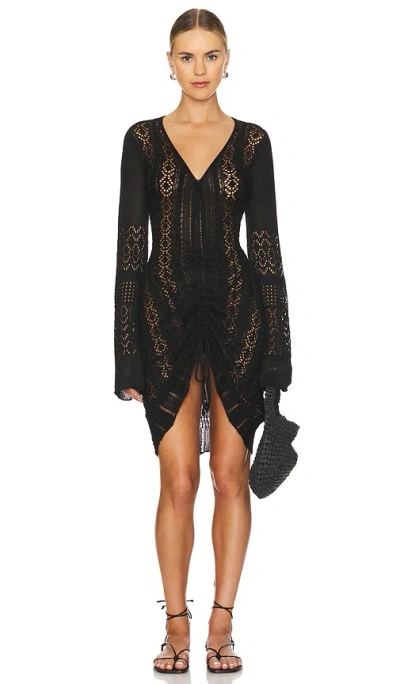 Sndys X Revolve Fate Mini Dress In 블랙