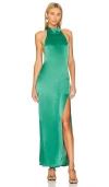 Sndys X Revolve Halter Maxi Dress In Green