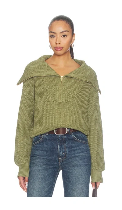 Sndys X Revolve Hayley Zip Jumper In Green