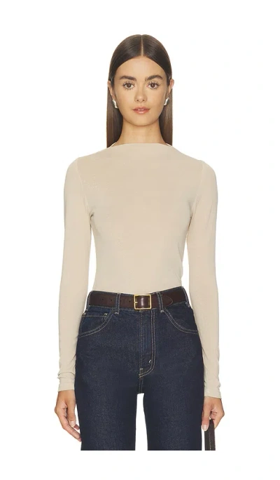 Sndys X Revolve Katya Long Sleeve Top In Neutral