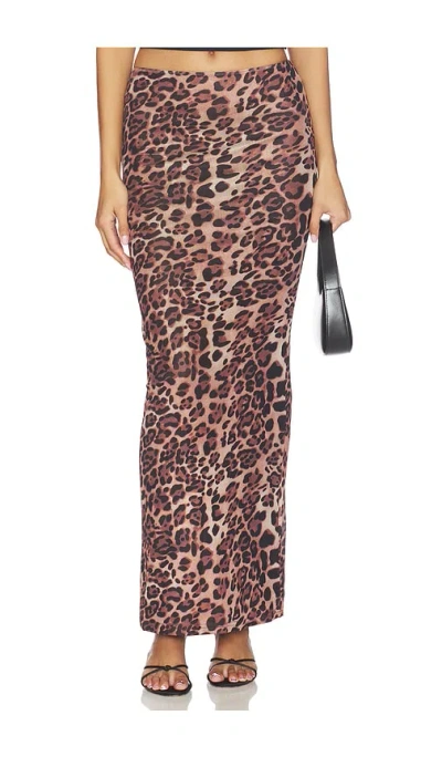 Sndys X Revolve Maxi Skirt In Animal Print