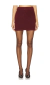 Sndys X Revolve Winnie Skirt In 葡萄酒色