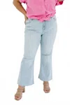 Sneak Peek Camden Beach Jeans In Light Wash In Blue