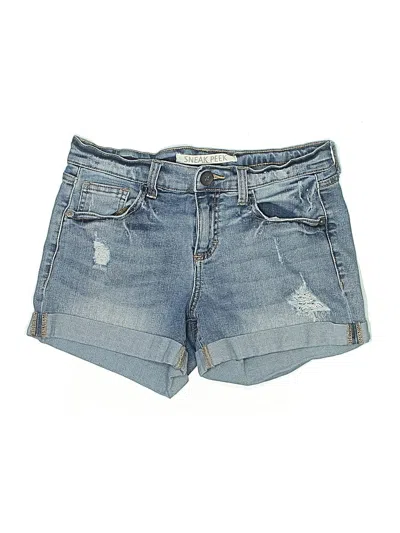 Pre-owned Sneak Peek Denim Shorts In Blue