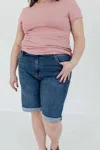 Sneak Peek Huntington Beach Bermudas In Dark Wash In Blue