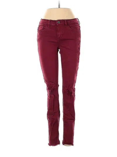 Pre-owned Sneak Peek Jeans In Burgundy