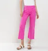 Sneak Peek Josie Cropped Spring Jeans In Fuchsia