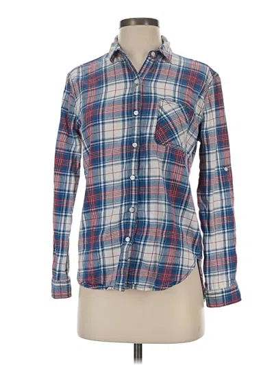 Pre-owned Sneak Peek Long Sleeve Button Down Shirt In Blue