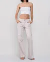 Sneak Peek Mid Rise Bootcut Cargo Pant In Whisper White In Multi