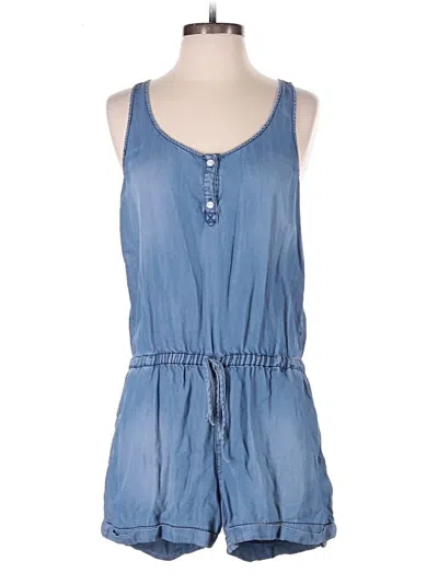 Pre-owned Sneak Peek Romper In Blue