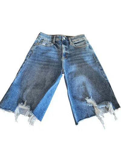 Sneak Peek Women's Vietnam Bermuda Shorts In Denim Medium Dark In Multi