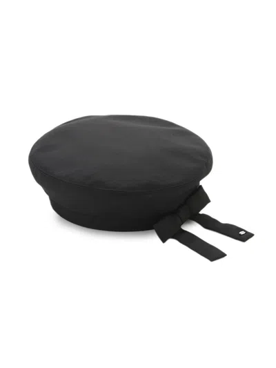 Snidel 2-way Ribbon Beret In Black