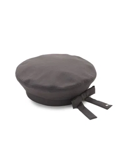 Snidel 2-way Ribbon Beret In Gray