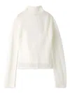 Snidel Back-open Mohair Knit Pullover In White
