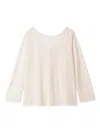 Snidel Back Ribbon Rashguard In Neutral