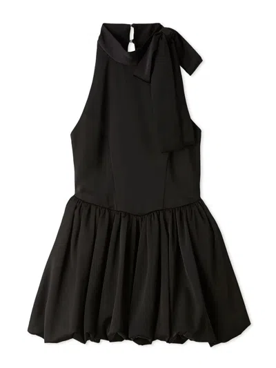 Snidel Balloon Mini Dress In Black