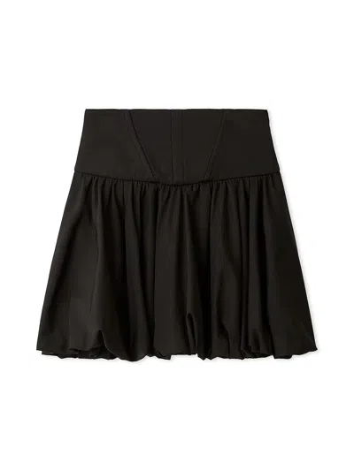 Snidel Balloon Mini Skirt In Black