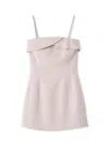 Snidel Bare Mini Dress In Pink