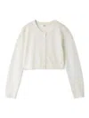 Snidel Basic Compact Sheer Cardigan In Multi