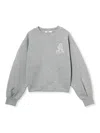 Snidel Bonded Logo Sweatshirt Pullover In Gray