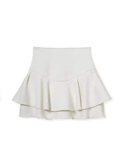 Snidel Bonded Skort Shorts In White