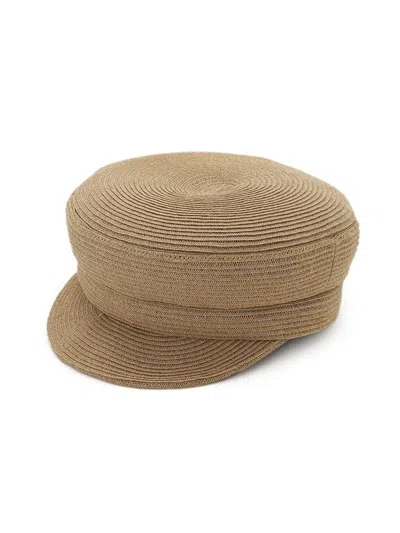 Snidel Braided Casquette Hat In Brown