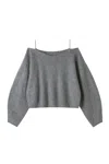 Snidel Cashmere Simple Knit Pullover In Gray