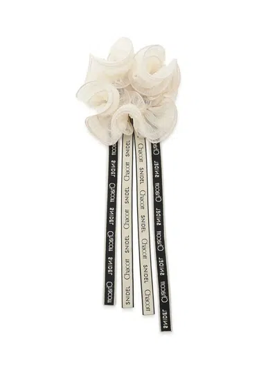 Snidel Chacott Hair Mesh Flower Brooch