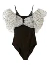 Snidel Chacott Statement Sleeve Bodysuit In Multi
