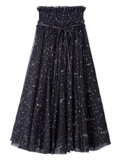 Snidel [chacott] Tulle Skirt In Black