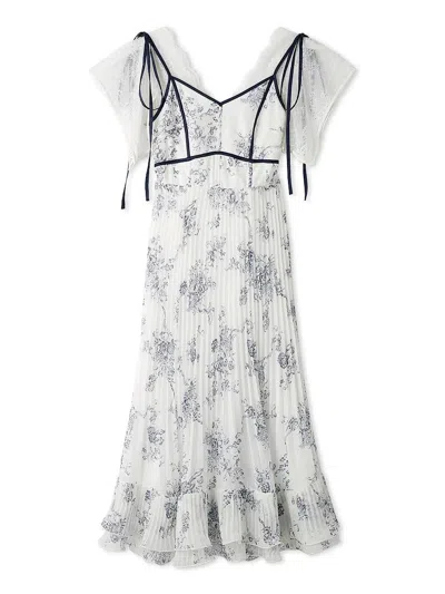 Snidel 【chacott】flower Lace Dress In White